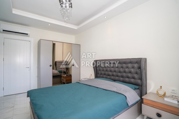 Двухуровневая квартира 2+1 в новом комплексе элитного района Кестел рядом с морем - Ракурс 20