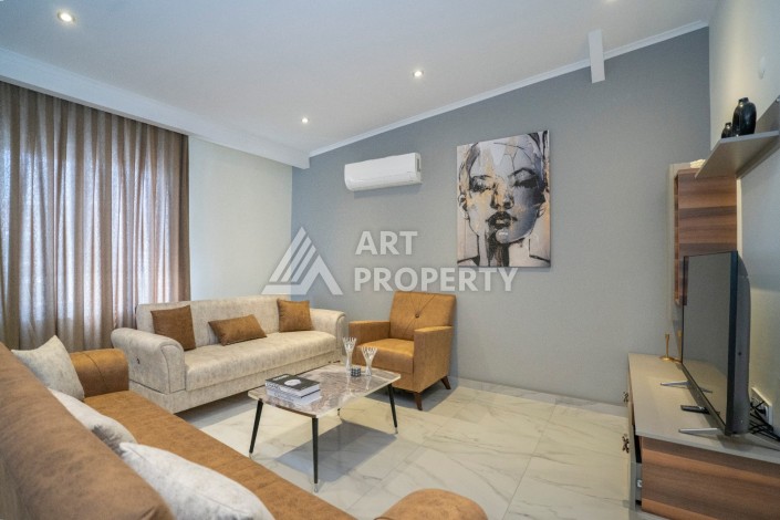 Двухуровневая квартира 2+1 в новом комплексе элитного района Кестел рядом с морем - Ракурс 26