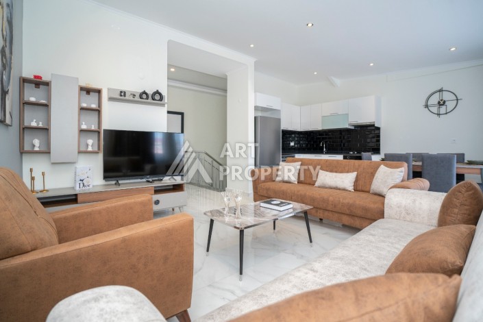 Двухуровневая квартира 2+1 в новом комплексе элитного района Кестел рядом с морем - Ракурс 27