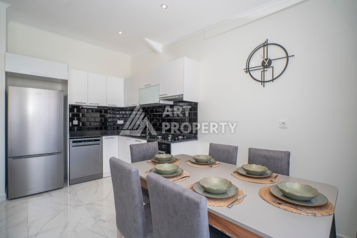 Двухуровневая квартира 2+1 в новом комплексе элитного района Кестел рядом с морем - Ракурс 28