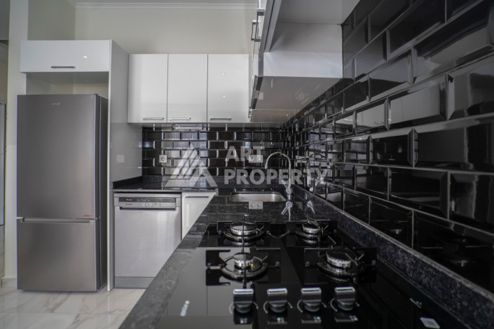 Двухуровневая квартира 2+1 в новом комплексе элитного района Кестел рядом с морем - Ракурс 34