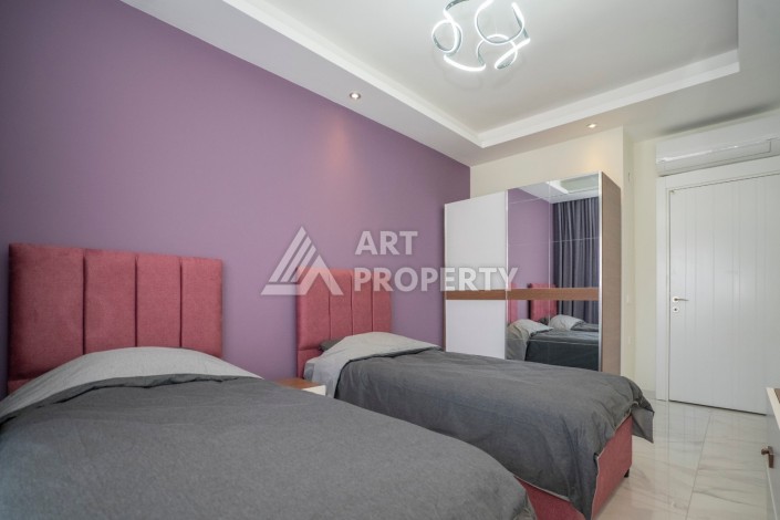 Двухуровневая квартира 2+1 в новом комплексе элитного района Кестел рядом с морем - Ракурс 36