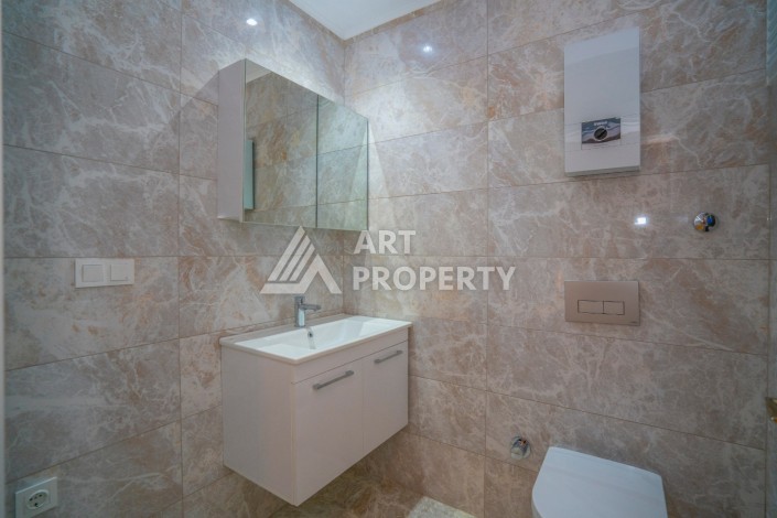 Двухуровневая квартира 2+1 в новом комплексе элитного района Кестел рядом с морем - Ракурс 42