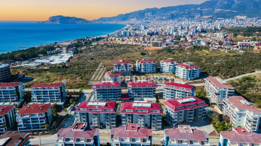 Двухуровневая квартира 2+1 в новом комплексе элитного района Кестел рядом с морем - Ракурс 50