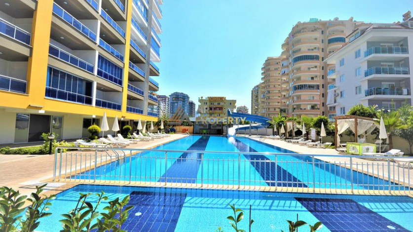 Трехкомнатная квартира с панорамным видом на Средиземное море в районе Махмутлар, Алания,120 м2 - Ракурс 3