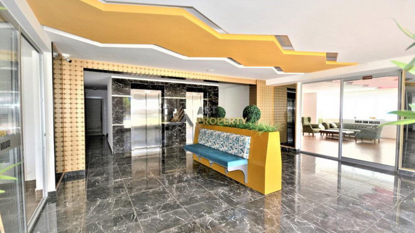 Трехкомнатная квартира с панорамным видом на Средиземное море в районе Махмутлар, Алания,120 м2 - Ракурс 13