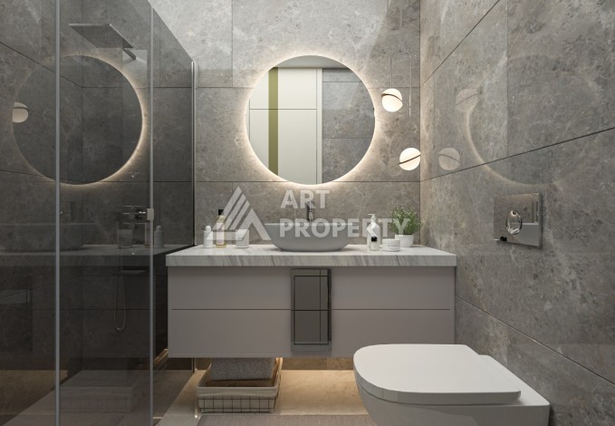 Квартиры от 59 до 130 кв.м. в крупной престижной резиденции в Мерсине. Мезитли. - Ракурс 11