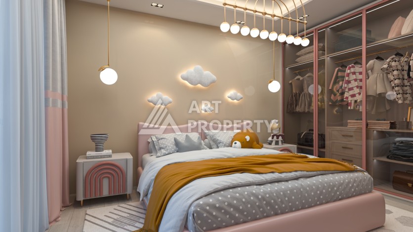 Квартиры от 59 до 130 кв.м. в крупной престижной резиденции в Мерсине. Мезитли. - Ракурс 16