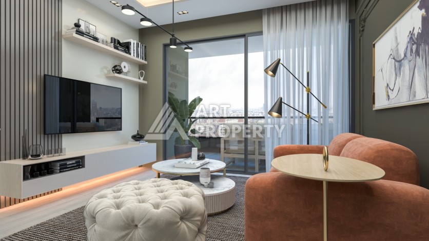 Квартиры от 59 до 130 кв.м. в крупной престижной резиденции в Мерсине. Мезитли. - Ракурс 18