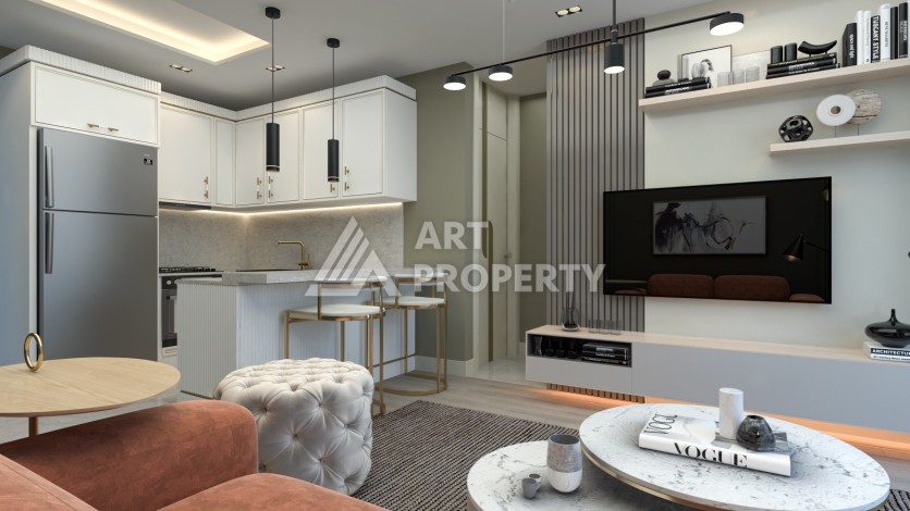 Квартиры от 59 до 130 кв.м. в крупной престижной резиденции в Мерсине. Мезитли. - Ракурс 20