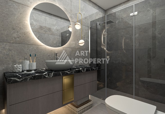 Квартиры от 59 до 130 кв.м. в крупной престижной резиденции в Мерсине. Мезитли. - Ракурс 22