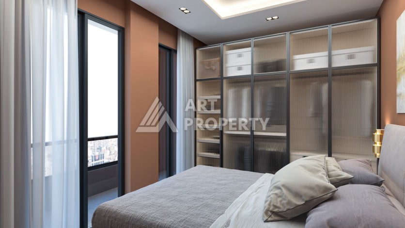 Квартиры от 59 до 130 кв.м. в крупной престижной резиденции в Мерсине. Мезитли. - Ракурс 23