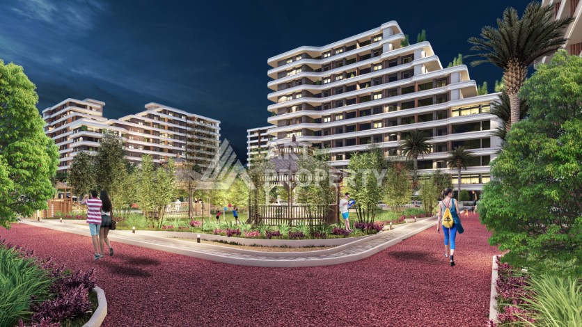 Квартиры от 70 до 180 кв.м. в элитном жилом комплексе в районе Томюк, Мерсин. - Ракурс 2