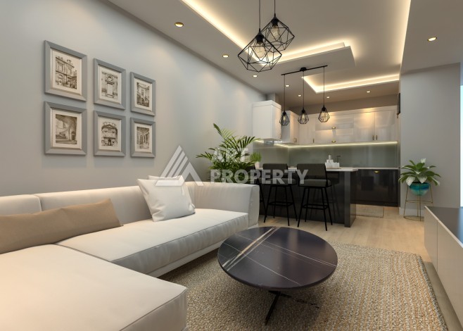 Квартиры от 70 до 180 кв.м. в элитном жилом комплексе в районе Томюк, Мерсин. - Ракурс 7