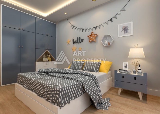 Квартиры от 70 до 180 кв.м. в элитном жилом комплексе в районе Томюк, Мерсин. - Ракурс 8