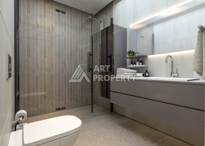 Квартиры от 70 до 180 кв.м. в элитном жилом комплексе в районе Томюк, Мерсин. - Ракурс 10