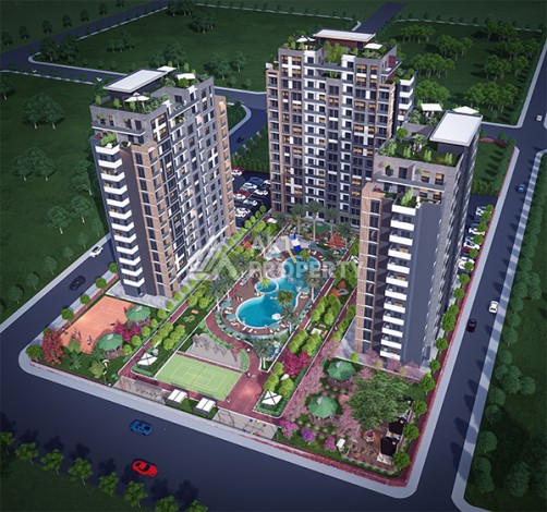 Уютные квартиры разных планировок от 60 кв.м. в Мерсине, Тедже - Ракурс 3