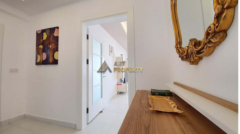 Трехкомнатная квартира с панорамным видом на Средиземное море в районе Махмутлар, Алания,120 м2 - Ракурс 20