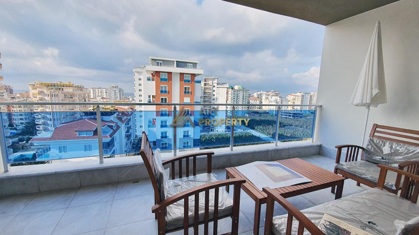 Трехкомнатная квартира с панорамным видом на Средиземное море в районе Махмутлар, Алания,120 м2 - Ракурс 22