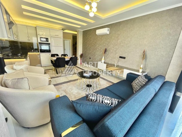 Шикарный дуплекс 2+1 с собственным садом  в районе Оба - Ракурс 10