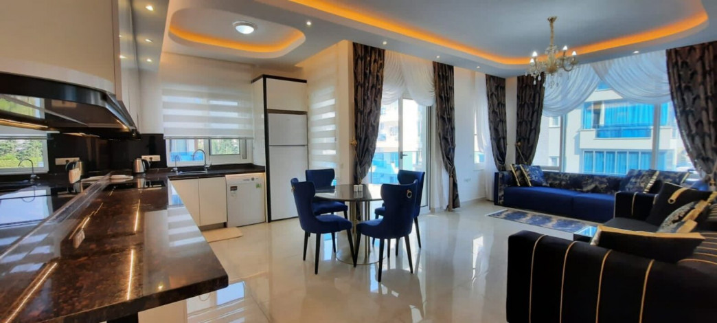 Трехкомнатная квартира в комплексе премиум класса, в 400 метрах от Средиземного моря,Махмутлар, Алания, 130 м2 - Ракурс 1