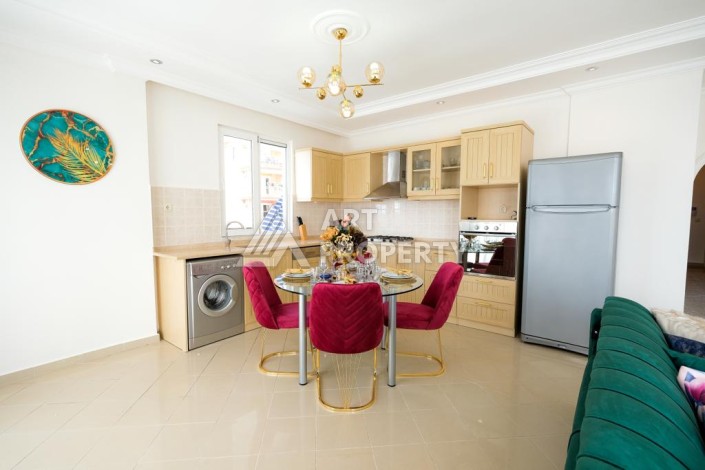 Квартира 2+1 с потрясающим видом на море и крепость в районе Тосмур - Ракурс 12