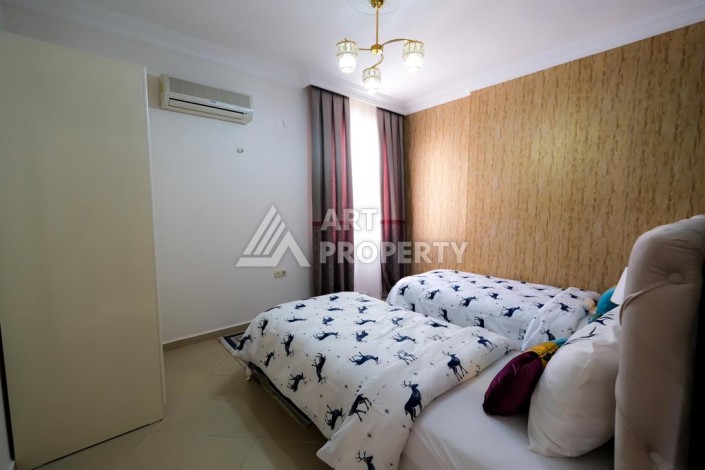 Квартира 2+1 с потрясающим видом на море и крепость в районе Тосмур - Ракурс 14