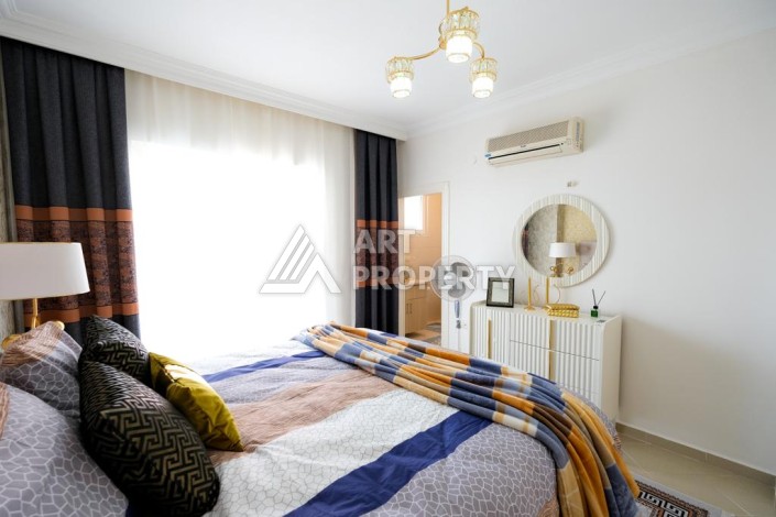 Квартира 2+1 с потрясающим видом на море и крепость в районе Тосмур - Ракурс 15