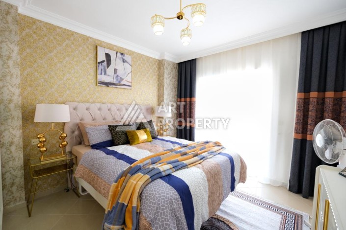 Квартира 2+1 с потрясающим видом на море и крепость в районе Тосмур - Ракурс 17