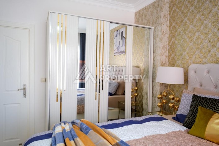 Квартира 2+1 с потрясающим видом на море и крепость в районе Тосмур - Ракурс 20