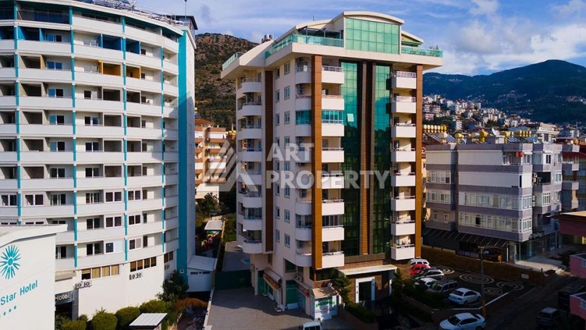 Квартира 1+1 возле пляжа Клеопатра в центре Алании - Ракурс 7