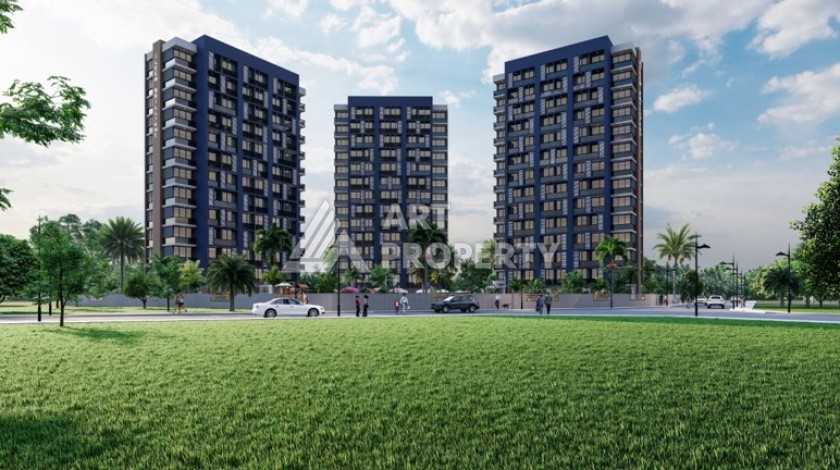 Квартиры 1+1 и 2+1 от 56 кв.м. рядом с пляжем. Тедже, Мерсин. - Ракурс 6