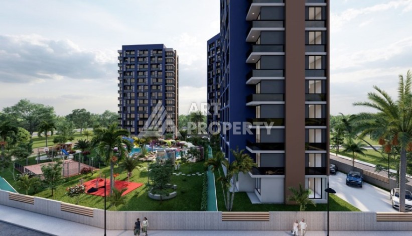 Квартиры 1+1 и 2+1 от 56 кв.м. рядом с пляжем. Тедже, Мерсин. - Ракурс 8