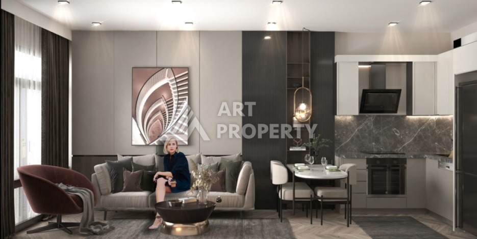 Квартиры 1+1 и 2+1 от 56 кв.м. рядом с пляжем. Тедже, Мерсин. - Ракурс 9