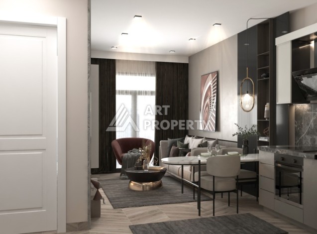 Квартиры 1+1 и 2+1 от 56 кв.м. рядом с пляжем. Тедже, Мерсин. - Ракурс 11