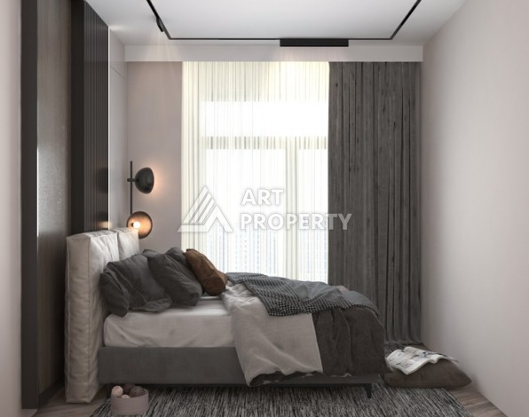 Квартиры 1+1 и 2+1 от 56 кв.м. рядом с пляжем. Тедже, Мерсин. - Ракурс 12