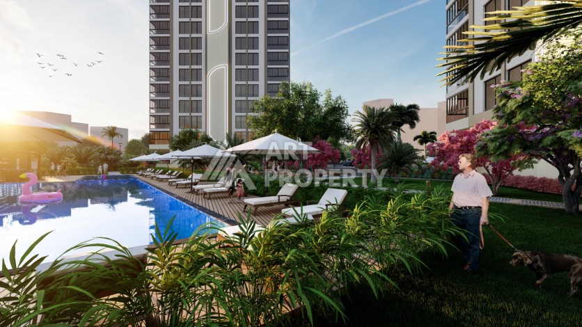 Продажа элитных апартаментов 5+1 площадью 245 кв.м. Мезитли, Мерсин. - Ракурс 11