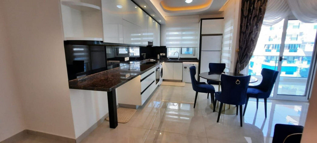 Трехкомнатная квартира в комплексе премиум класса, в 400 метрах от Средиземного моря,Махмутлар, Алания, 130 м2 - Ракурс 12