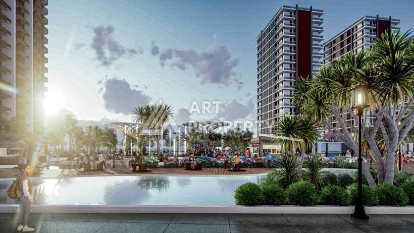 Грандиозный проект в Мерсине с квартирами от 70 до 105 кв.м. в районе Тарсус. - Ракурс 4