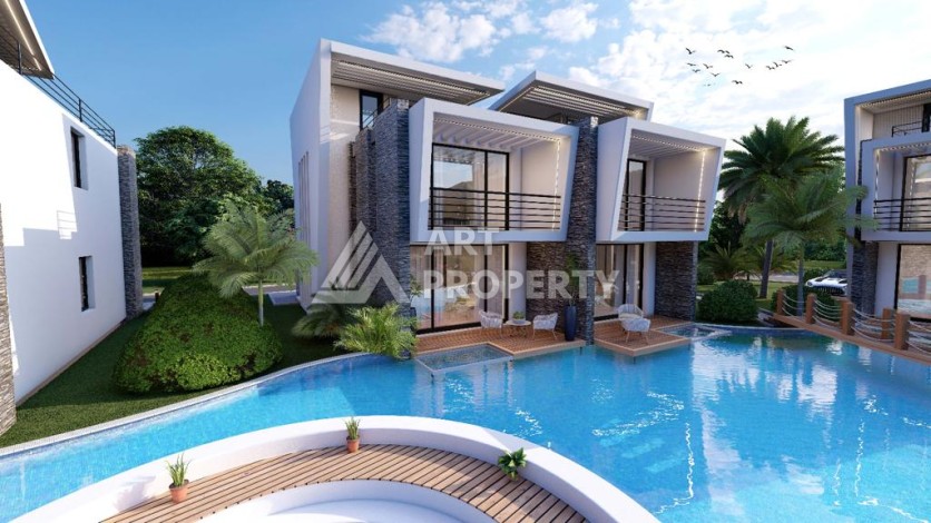 Комплекс шикарных вилл на Северном Кипре в 400 метрах от моря - Ракурс 13