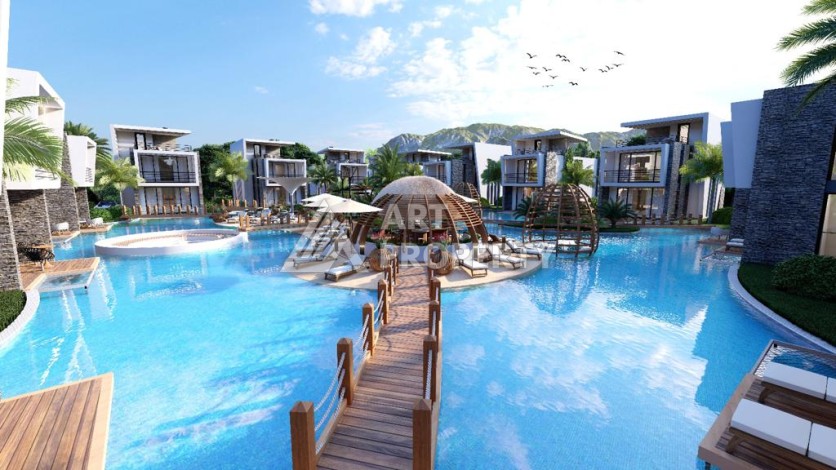 Комплекс шикарных вилл на Северном Кипре в 400 метрах от моря - Ракурс 15