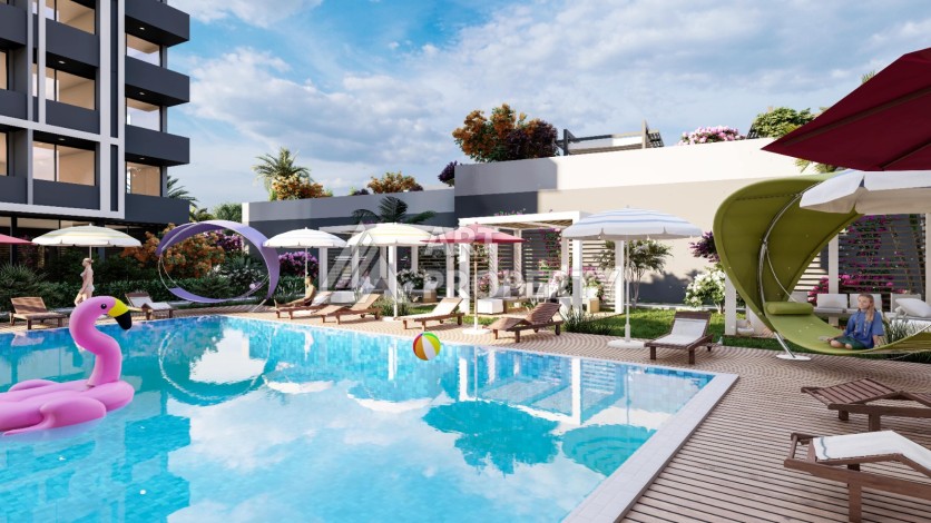 Квартиры 1+1 и 2+1 от 63 кв.м. в прекрасном районе Арпачбахшиш, Мерсин. - Ракурс 2