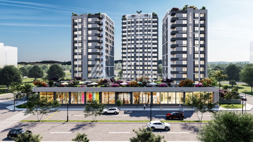 Квартиры 1+1 и 2+1 от 63 кв.м. в прекрасном районе Арпачбахшиш, Мерсин. - Ракурс 8