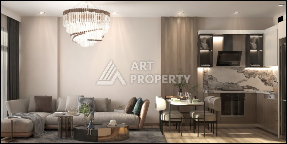 Квартиры 1+1 и 2+1 от 63 кв.м. в прекрасном районе Арпачбахшиш, Мерсин. - Ракурс 9