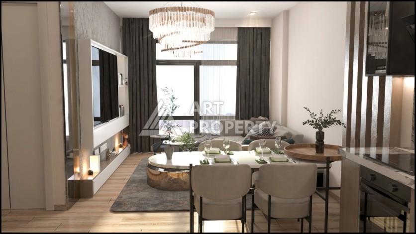 Квартиры 1+1 и 2+1 от 63 кв.м. в прекрасном районе Арпачбахшиш, Мерсин. - Ракурс 10