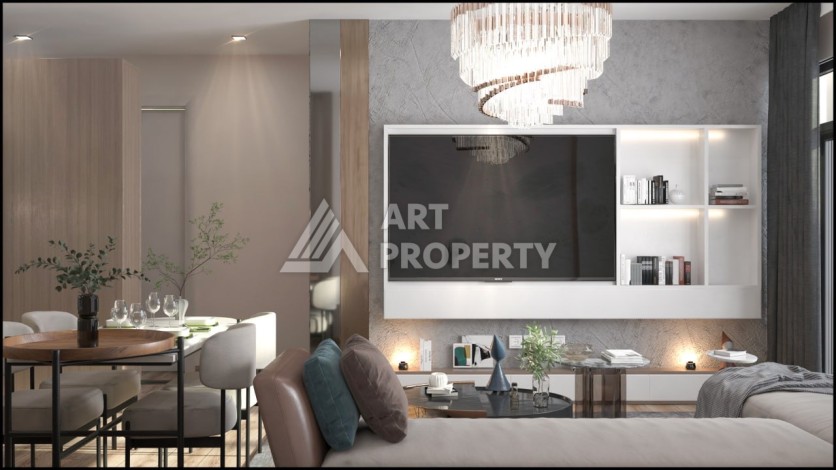 Квартиры 1+1 и 2+1 от 63 кв.м. в прекрасном районе Арпачбахшиш, Мерсин. - Ракурс 11