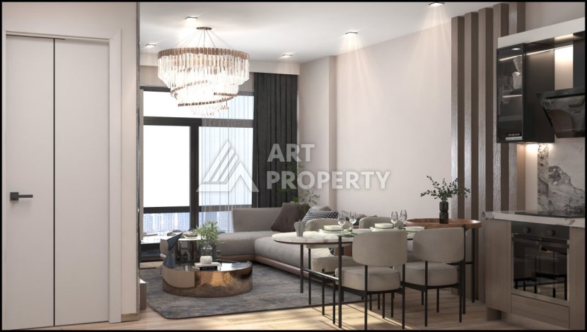 Квартиры 1+1 и 2+1 от 63 кв.м. в прекрасном районе Арпачбахшиш, Мерсин. - Ракурс 13