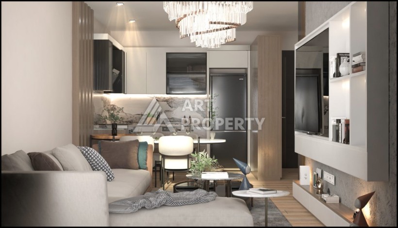 Квартиры 1+1 и 2+1 от 63 кв.м. в прекрасном районе Арпачбахшиш, Мерсин. - Ракурс 20