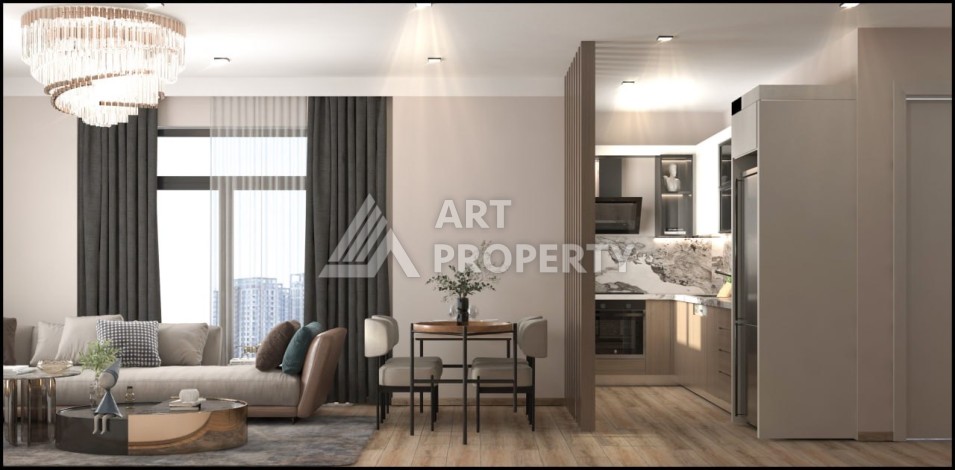 Квартиры 1+1 и 2+1 от 63 кв.м. в прекрасном районе Арпачбахшиш, Мерсин. - Ракурс 21