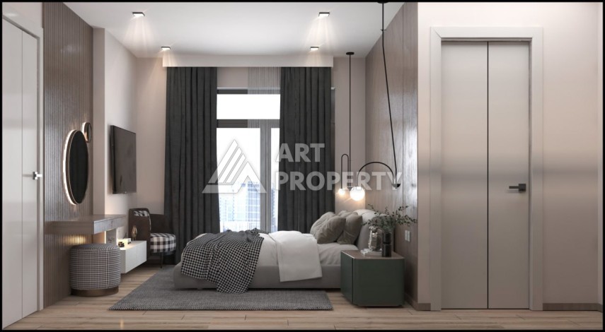 Квартиры 1+1 и 2+1 от 63 кв.м. в прекрасном районе Арпачбахшиш, Мерсин. - Ракурс 27